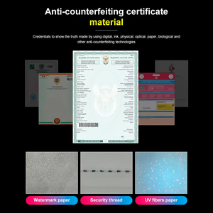 Tùy chỉnh in ấn giấy chứng nhận An Ninh giấy <span class=keywords><strong>Hologram</strong></span> dập nóng vô hình huỳnh quang A4 an ninh giấy - Product Image 4
