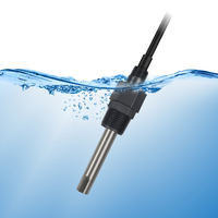 Capteur de qualité de l'eau RIKA RK500-13C, capteur EC, RS485 Modbus, électrode à conversion de fréquence, IP68, câble de 5 m pour l'aquaculture et les déchets liquides