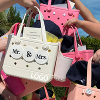 Sac à bandoulière personnalisable avec logo, imperméable, en EVA, silicone, bonbon, sac à main mignon, sac tendance, sac de plage pour femmes