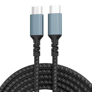 100W <span class=keywords><strong>USB</strong></span> C để C Cáp 5A <span class=keywords><strong>E</strong></span> đánh dấu nhanh chóng sạc cáp dữ liệu loại C nylon bện dây nhanh PD sạc cho MacBook Cáp máy tính xách tay - Product Image 3