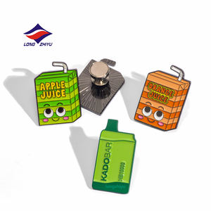 เข็มกลัดโลหะเคลือบแข็งแบบกำหนดเอง ตราสัญลักษณ์<span class=keywords><strong>อาหาร</strong></span> ของที่ระลึก ผลิต 20 ปี ลองจือหยู สำหรับตกแต่งเสื้อผ้า - Product Image 6