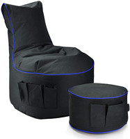 Fauteuil Poire Gaming d'Intérieur et d'Extérieur avec Poches Latérales – Pouf Gamer