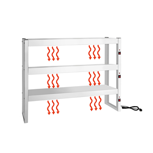 Étagère chauffante électrique à 3 niveaux en acier inoxydable CHR pour buffet, autres fournitures hôtelières et de restauration, équipement de cuisine - Product Image 3