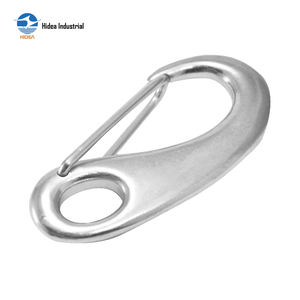 HIDEA Mosquetón de resorte autoblocante de 50 mm a 100 mm, de acero inoxidable 304 316 pulido, forma ovalada, para correa, etiqueta de mascota, clip rápido - Product Image 4