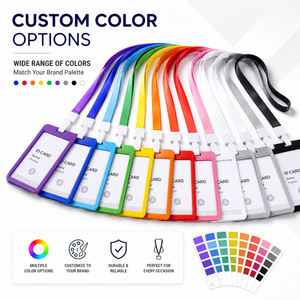 Laccetto Multicolore con Porta Badge, Cordino Personalizzabile con Logo per Regali Aziendali Promozionali - Product Image 2