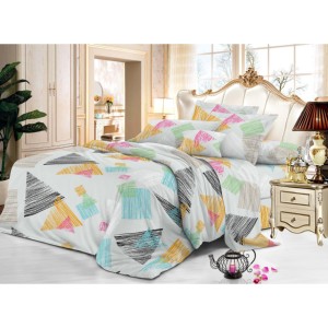 Hoa mẫu thiết kế đồng bằng 100% polyester sợi nhỏ bedsheet vải phân tán in ấn cho giường 90gsm - Product Image 3