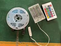 Batterie alimentée télécommande rgb led lumière IP20 IP65 5v 5050rgb led bandes tv rétro-éclairage led lumières pour TV fond decora