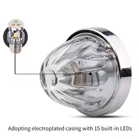Lumière LED en forme de pastèque pour camion, large plage de tension DC12-24V, 100% acier inoxydable, ampoule LED en verre, homologuée DOT