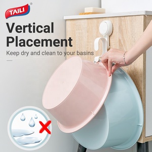 Soporte para Lavabo sin Taladro con Ventosa, Soporte para Lavabo de Pared, Organizador de Almacenamiento de Plástico para Baño y Cocina - Product Image 4