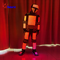 Costume de danse lumineux à écran LED pour carnaval, Halloween, défilé, bar, DJ, rave, festival, scène, fête, spectacle en direct