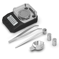 Balance de précision numérique de poche 0,001g-50g pour bijoux, avec écran LCD, pour peser l'or et les diamants