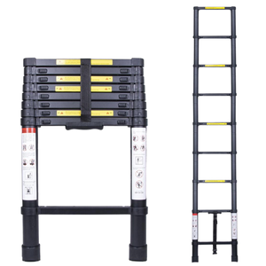 Escalier de grenier en aluminium de 1,5 mm d'épaisseur, certifié EN131, pliable et télescopique, capacité de charge de 150 kg, pour entrepôt et salle de sport - Product Image 4