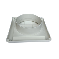 5 pouces 125mmm unidirectionnel mur évent fixe persienne évent couverture pour cuisine salle de bain sèche-linge évent sortie d'air