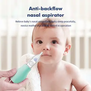 Venta al por mayor enfant aspirador nasal-Aspirador nasal de seguridad natural, impermeable, fácil de limpiar, manual, de silicona suave