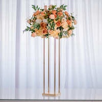 Nouveau support décoratif géométrique pour mariage, présentoir de fenêtre haut-bas, ornements décoratifs pour table principale de mariage BR-0952