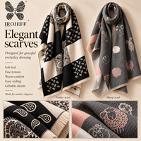 Écharpe Paisley florale en fausse fourrure de cachemire pour femme, châle long d'hiver, motif quadrillé, franges, doux, chaud et élégant