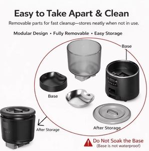 Distributeur de nourriture intelligent pour animaux de compagnie, bol en acier inoxydable 4L pour chat de tous âges - logo personnalisé accepté - Product Image 2