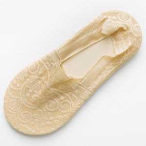 Jingwen kaus kaki wanita Motif renda, kaus kaki model kapal mulut dalam, kaus kaki musim panas untuk wanita - Product Image 6