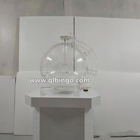Machine de loterie à monnayeur d'intérieur avec 300 balles de ping-pong et machine de bingo avec accessoires complets pour livraison rapide Blanc
