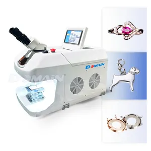 Domain Stainless Steel Jewelry Portable Manual Laser Welding Machines For Gold Platinum Sliver Desktop Spot Laser Welder