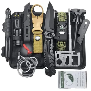 Ngoài trời Cắm Trại Đi Bộ Đường Dài Survival Gear công cụ thiết lập hộp thoát an toàn Survival Bug ra túi khẩn cấp Survival kit