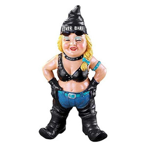 Statues de gnomes de jardin à la mode et cool, figurines de gnomes amusantes pour <span class=keywords><strong>homme</strong></span> et femme à moto, décorations pour la cour - Product Image 4