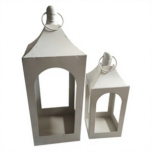 Juego de 2 Portavelas y Faroles Metálicos, Impermeables, Hechos a Mano, Ecológicos, Modernos, Decoración para Navidad, Bodas y Hogar 2025 - Product Image 2