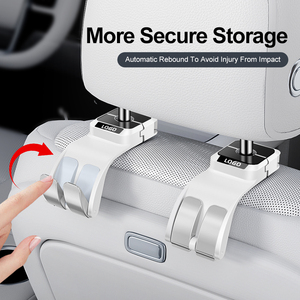 Universal <strong>Car</strong> Seat Back <strong>Hook</strong> - Heavy Duty Plastic, Anti-Scratch, Ideal for Bags &amp; Accessories - Product Image 4