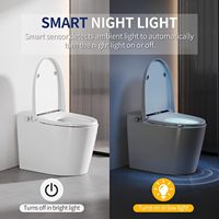 WC intelligent de haute qualité, cuvette de toilette électrique intelligente avec bidet intégré pour la construction résidentielle haut de gamme