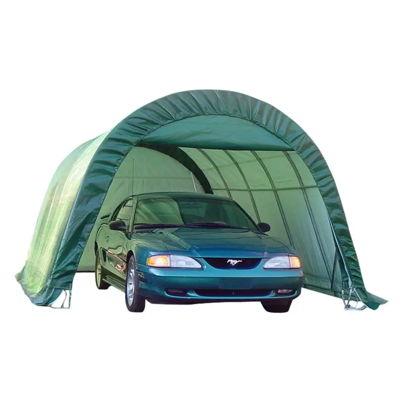 Toptan fabrika taşınabilir çadır araba garaj tentesi açık 12 feet araba garajlar kanopiler ile otopark için iyi kalite