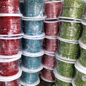 โซ่ PP 13 Rhinestone Cup ถูกกว่า,10หลาประดับพลอยเทียมคริสตัลสำหรับทำเครื่องประดับ - Product Image 4