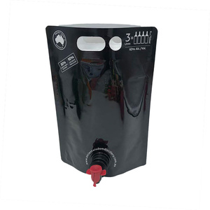 Bolsa Retornable Personalizada de Grado Alimenticio de 3 Litros con Barrera de Aire, Tipo Stand-Up con Válvula y Fondo Doble para Vino, Zumo de Frutas y Líquidos - Product Image 1