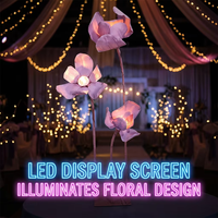 Fleur artificielle géante électromécanique YTSF-G6 avec lampe pour exposition, fête, événement