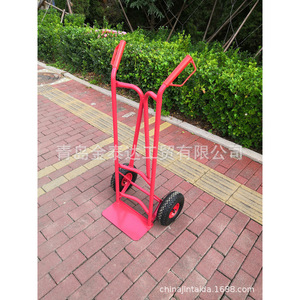 รถเข็นพับได้แบบหนัก 2 ล้อ รับน้ำหนักได้ 250 กก. สีแดง สำหรับงานอุตสาหกรรม วัสดุเหล็ก Q235 รุ่น HT1830C - Product Image 4