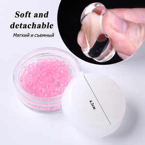 Outil <span class=keywords><strong>de</strong></span> tamponnage en acrylique pour nail art, tête en silicone souple, tampon en gelée, motif sourire, gabarit <span class=keywords><strong>de</strong></span> <span class=keywords><strong>manucure</strong></span> pour le style des ongles - Product Image 2