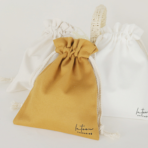 Top Quality Travel Soft Comfortable Cotton Cosmetic Pouch Muslin Drawstring Packaging Jewelry Bag Cotton Canvas Jewelry Pouch - Product Image 2