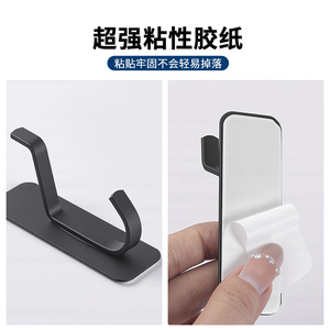 Left Steel Stainless Steel Wall Mount Coat <b>Hook</b> Rectangle Minimalist Durable Bathroom <b>Kitchen</b> Door <b>Hook</b> Single <b>Hook</b> - Product Image 5