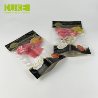 Sac en plastique pour aliments surgelés avec logo personnalisé Sac d'emballage en plastique scellé sur 3 côtés pour aliments surgelés