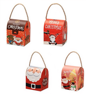Carpetas creativas de cartón Kraft de diseño de manzana con temática navideña para regalos de dulces Embalaje en Nochebuena - Product Image 6