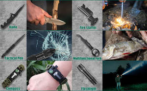 Equipo táctico de supervivencia para acampada, <span class=keywords><strong>kit</strong></span> de primeros auxilios 54 en <span class=keywords><strong>1</strong></span>, emergencia, emergencia, supervivencia, para papá, hombre y marido - Product Image 2