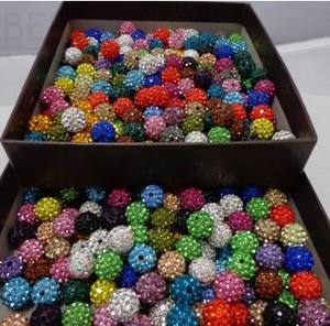 Cuentas de Arcilla Polimérica con Diamantes de Imitación, Tipo Shambhala, de 10 mm, con Doble Orificio, para la Elaboración de Joyería, 2025 - Product Image 3