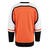 Maillot de hockey sur glace unisexe personnalisé pour équipe, neuf, avec nom brodé, imprimé, polyester, transfert thermique, 220g, manches longues