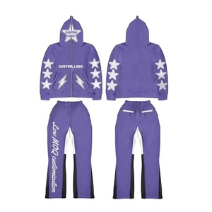 Sudadera con Cremallera y Pantalones Deportivos para <span class=keywords><strong>Hombre</strong></span>, los Más Vendidos en Línea, MOQ Bajo, Estilo Urbano de Moda, Oferta para Invierno - Product Image 5