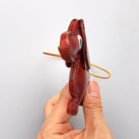 Gantungan Tas Kulit Asli Buatan Tangan Bentuk Anjing Dachshund Dengan Tali Panjang, Aksesoris Gantungan Tas untuk Tas Tangan