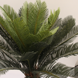 Nuevo diseño Decoración Árbol Fecha <span class=keywords><strong>Cycas</strong></span> Cocoteros Hojas de Palma artificiales - Product Image 3