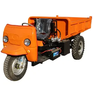JinWang Factory Price Diesel Mini Engine 1000kg Dumper Truck With Cargo Tricycle For Sale