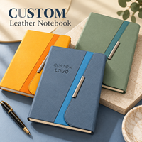 Carnet en cuir PU avec logo personnalisé, boucle magnétique en métal, couverture souple bicolore, journal d'affaires, agenda de bureau personnalisé