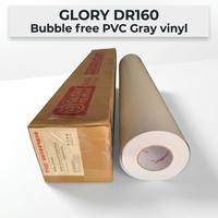 Vinyle PVC opaque gris sans bulles, adhésif, adaptable aux courbes complexes et au detailing automobile
