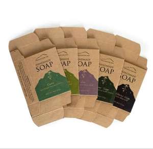 Caja de papel con logotipo personalizado ecológico, dispensador impreso, cajas de material reciclado para embalaje de bolsitas de té - Product Image 6