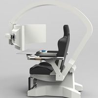 Chaise de jeu ergonomique moderne pour gamers avec éclairage LED RGB, cadre universel en acier, pour simulateur de course et esports, vente en gros
